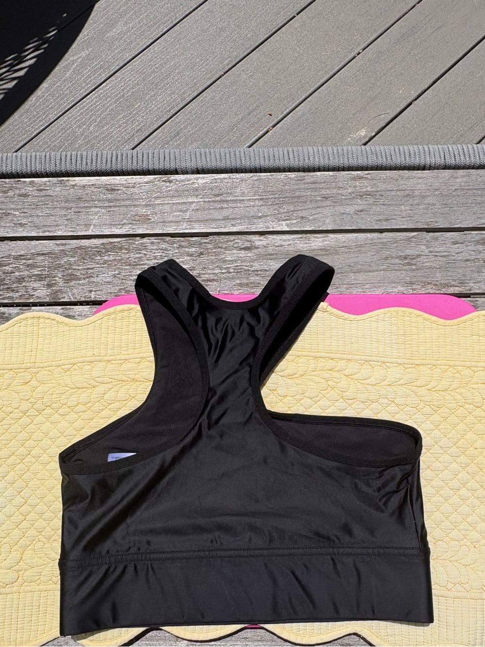 Cardi-B By Reebok Black Racerback Sports Bra